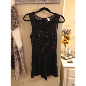 Black Sequin Playsuit💃🏼